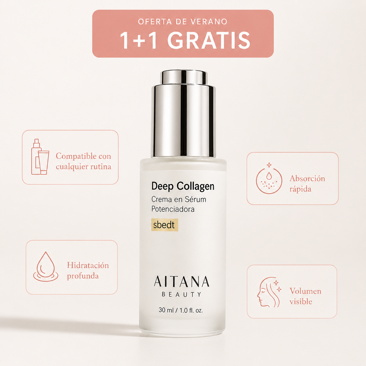 Sérum coreano de colágeno para piel madura